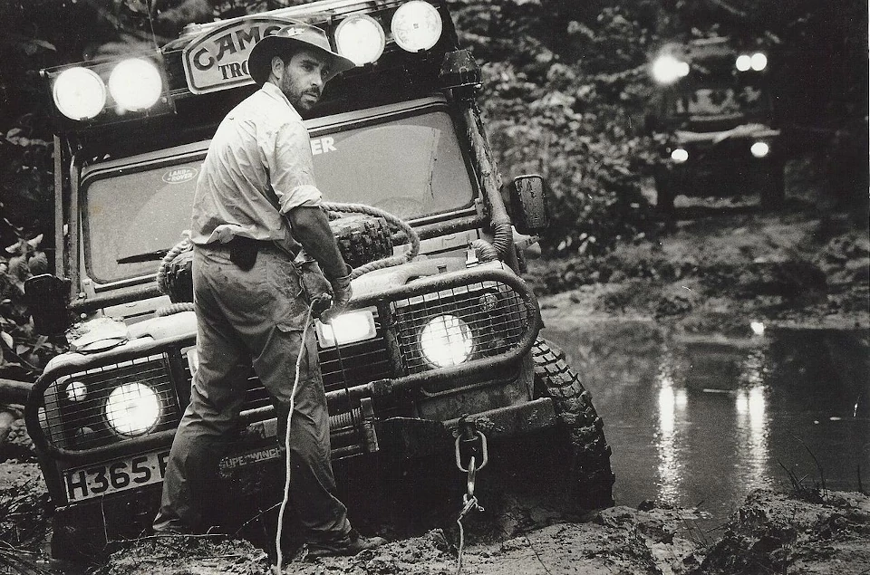 Schlammschlacht bei der Vor-Expedition zur Camel Trophy 1992