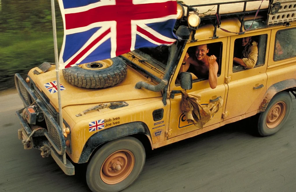 Die Gewinner der Camel Trophy 1989, die Brüder Bob und Joe Ives aus England